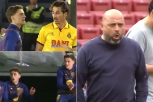 马卡：加维与西班牙人球员发生冲突，并邀请对方到场外解决