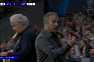 这...埃里克·加西亚直红下场！巴萨两回合对马竞全部有人染红