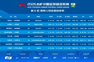 中超第6轮裁判安排：王迪执法浙江vs国安，梁松尚执法泰山vs海港