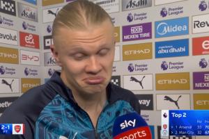 哈兰德谈和加布里埃尔冲突：我不会故意倒地，他冲着我的脸就来了